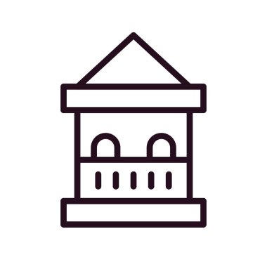 Bilet kutusu simgesi, vektör illüstrasyonu