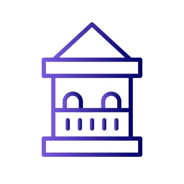 Bilet kutusu simgesi, vektör illüstrasyonu