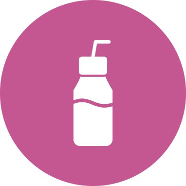 Çikolatalı Süt simgesi, vektör illüstrasyonu