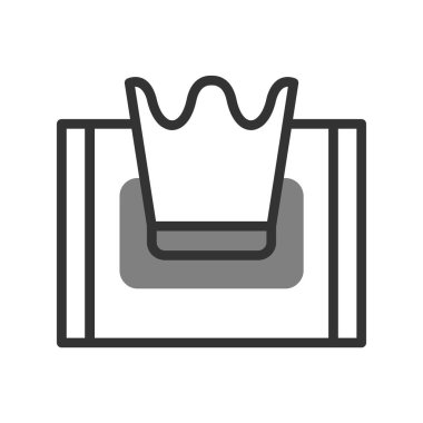 Doku kutusu simgesi, vektör illüstrasyonu