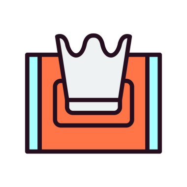 Doku kutusu simgesi, vektör illüstrasyonu