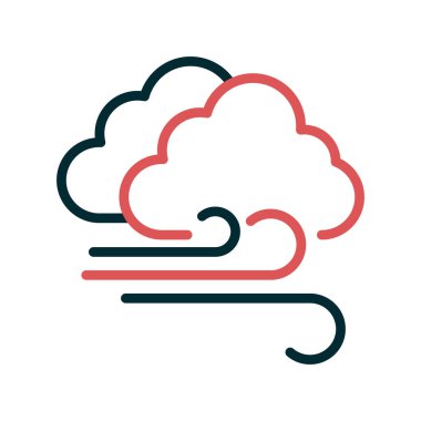 hava vektörü ince çizgi simgesi