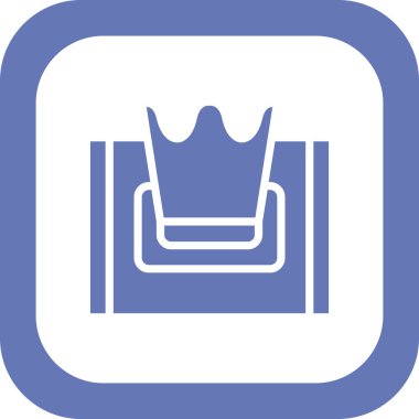 Doku kutusu simgesi, vektör illüstrasyonu