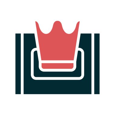 Doku kutusu simgesi, vektör illüstrasyonu