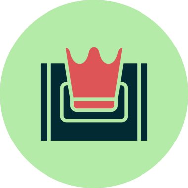 Doku kutusu simgesi, vektör illüstrasyonu