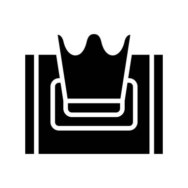 Doku kutusu simgesi, vektör illüstrasyonu