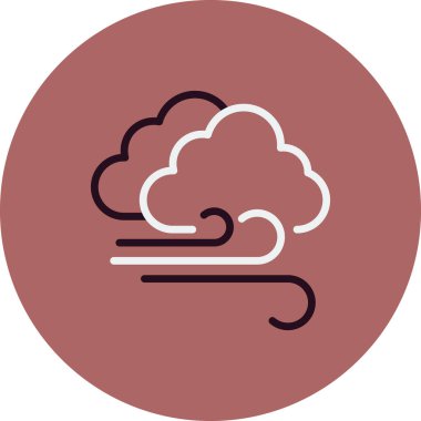 Bulut simgesinin vektör illüstrasyonu