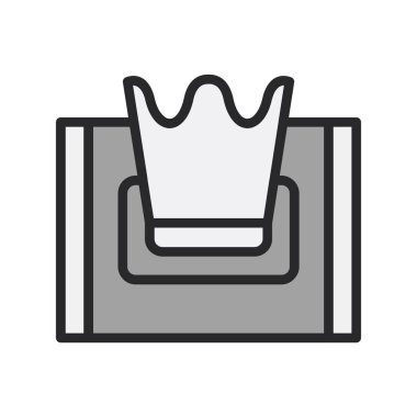 Doku kutusu simgesi, vektör illüstrasyonu