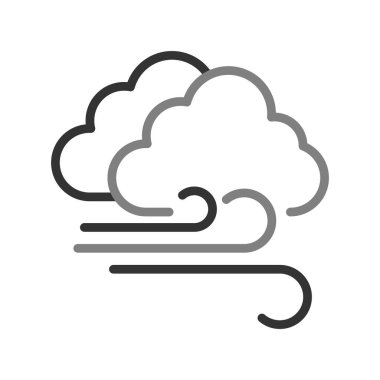 Bulut simgesi vektör illüstrasyonu