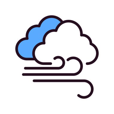 Bulut simgesi vektör illüstrasyonu