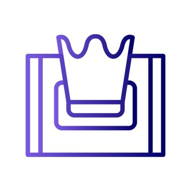 Doku kutusu simgesi, vektör illüstrasyonu