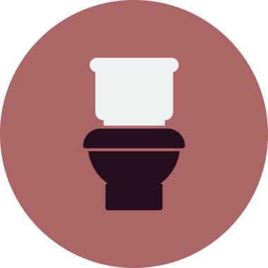 Tuvalet işareti simgesi. düz tasarım biçimi.