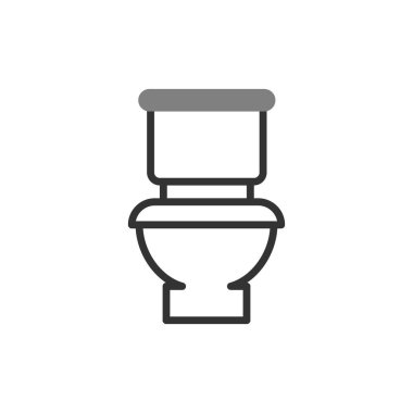 Tuvalet işareti simgesi. düz tasarım biçimi.
