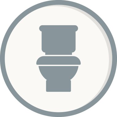 Tuvalet işareti simgesi. düz tasarım biçimi.