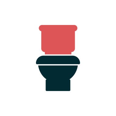 Tuvalet işareti simgesi. düz tasarım biçimi.