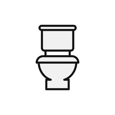 Tuvalet işareti simgesi. düz tasarım biçimi.