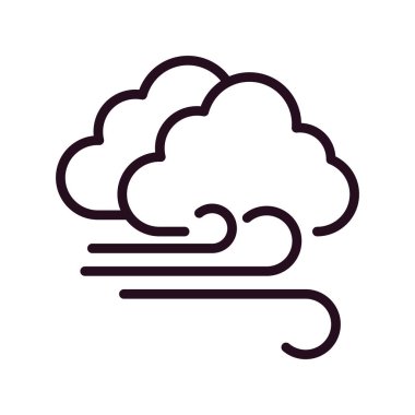 Bulut simgesi vektör illüstrasyonu