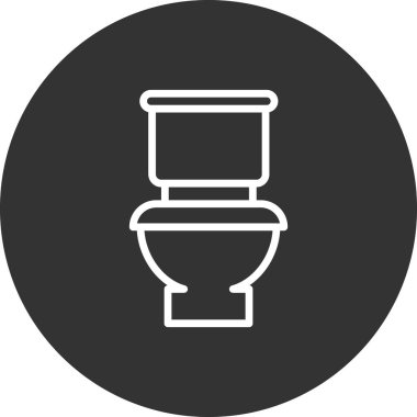 Tuvalet işareti simgesi. düz tasarım biçimi.