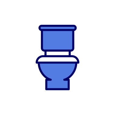 Tuvalet işareti simgesi. düz tasarım biçimi.