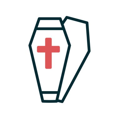 Cadılar Bayramı vektörü ince çizgi simgesi