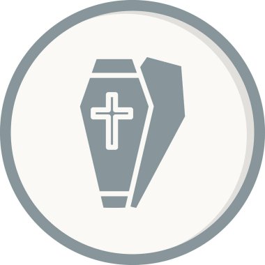 Tabut. Web simgesi basit illüstrasyon