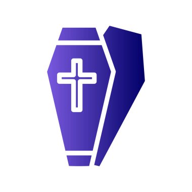 tabut simgesi vektör illüstrasyonu