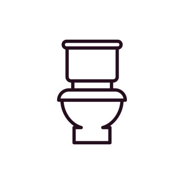 toilet sign icon. flat design style.