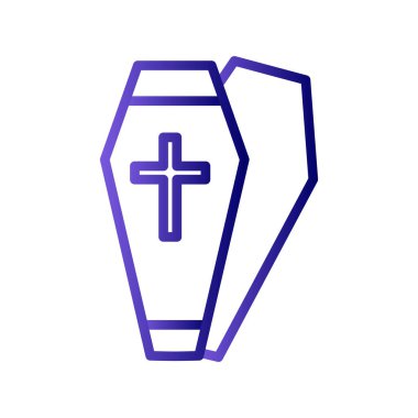 Cadılar Bayramı vektörü ince çizgi simgesi