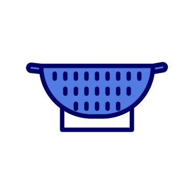 Colander web simgesi, vektör illüstrasyonu
