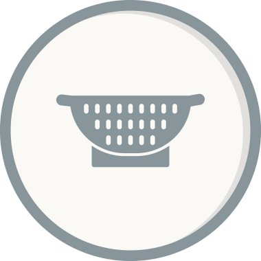Colander web simgesi, vektör illüstrasyonu