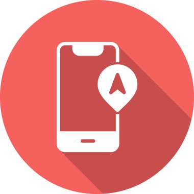 İzleme Uygulaması ile akıllı telefon, vektör illüstrasyonu