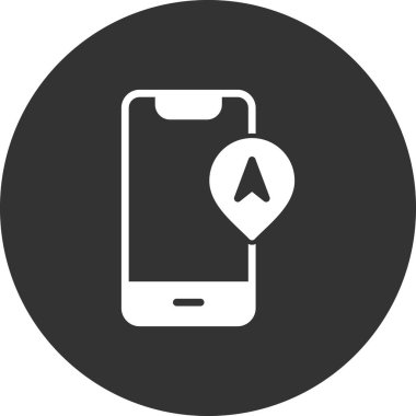 İzleme Uygulaması ile akıllı telefon, vektör illüstrasyonu