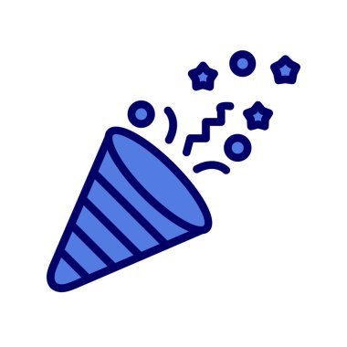 Doğum günü partisi, Konfeti hattı vektör simgesi