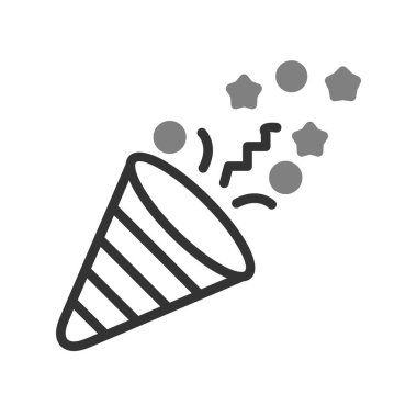 Doğum günü partisi, Konfeti hattı vektör simgesi