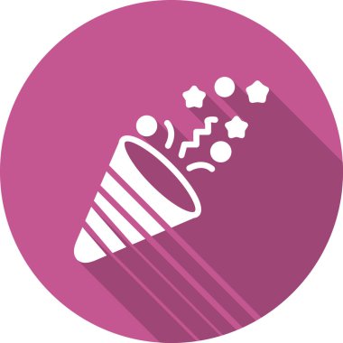 Doğum günü partisi, Konfeti hattı vektör simgesi