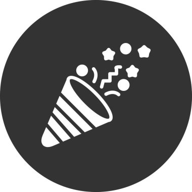 Doğum günü partisi, Konfeti hattı vektör simgesi