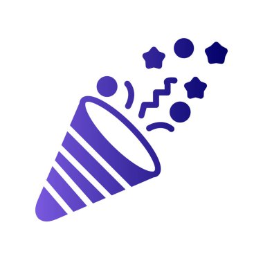 Doğum günü partisi, Konfeti hattı vektör simgesi