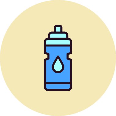 su şişesi simgesi, vektör illüstrasyon tasarımı