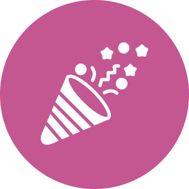 Doğum günü partisi, Konfeti hattı vektör simgesi