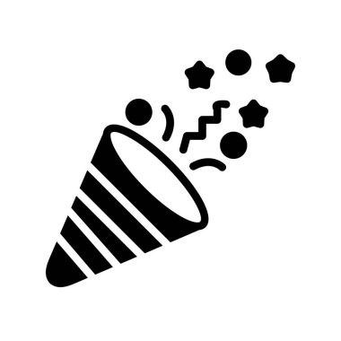 Doğum günü partisi, Konfeti hattı vektör simgesi