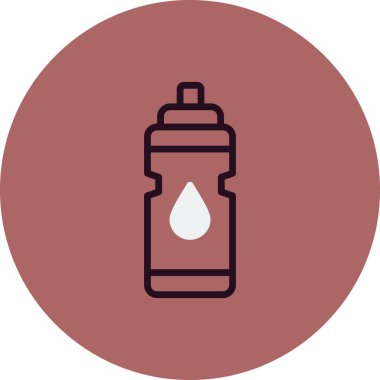 su şişesi simgesi, vektör illüstrasyon tasarımı