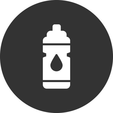 su şişesi simgesi, vektör illüstrasyon tasarımı