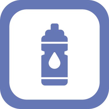 su şişesi simgesi, vektör illüstrasyon tasarımı