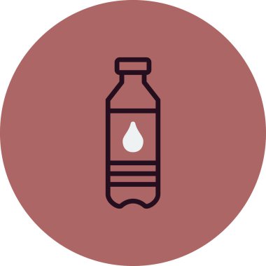 su şişesi simgesi, vektör illüstrasyon tasarımı