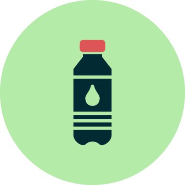 su şişesi simgesi, vektör illüstrasyon tasarımı