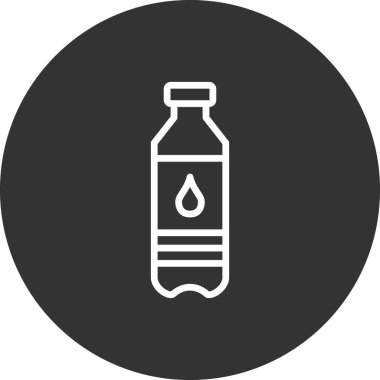 su şişesi simgesi, vektör illüstrasyon tasarımı