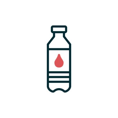 su şişesi simgesi, vektör illüstrasyon tasarımı