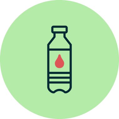 su şişesi simgesi, vektör illüstrasyon tasarımı