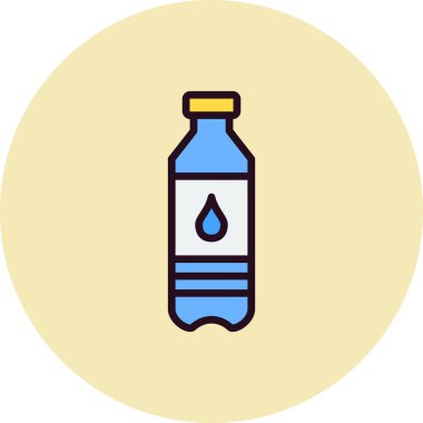 su şişesi simgesi, vektör illüstrasyon tasarımı