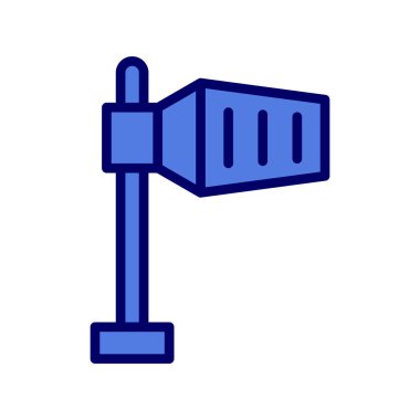 Modern Rüzgar İşareti simgesinin vektör illüstrasyonu